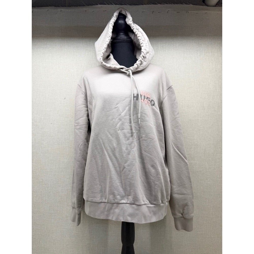 Hugo Boss HUGO Red Hot Graphic Hoodie Beige Mens Size Medium‎ French Terry
